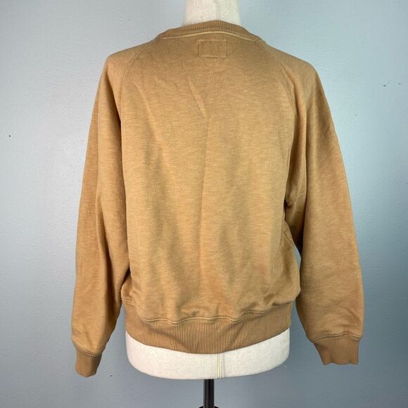 American Eagle Embroidered Tan Sweatshirt Size S EUC - Picture 5 of 6